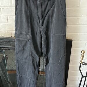 Vici Black Cargo Pants with Sturdy Cotton Blend